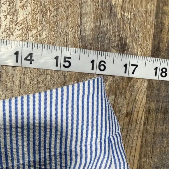 Kasper Blue and White Striped Blazer & Pants - Picture 12 of 16